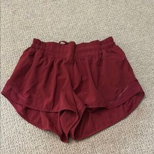lululemon athletica Burgundy Athletic Shorts